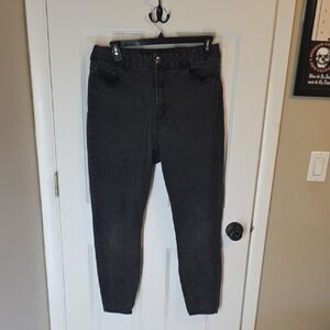 Forever 21 Black High-Waist Trousers